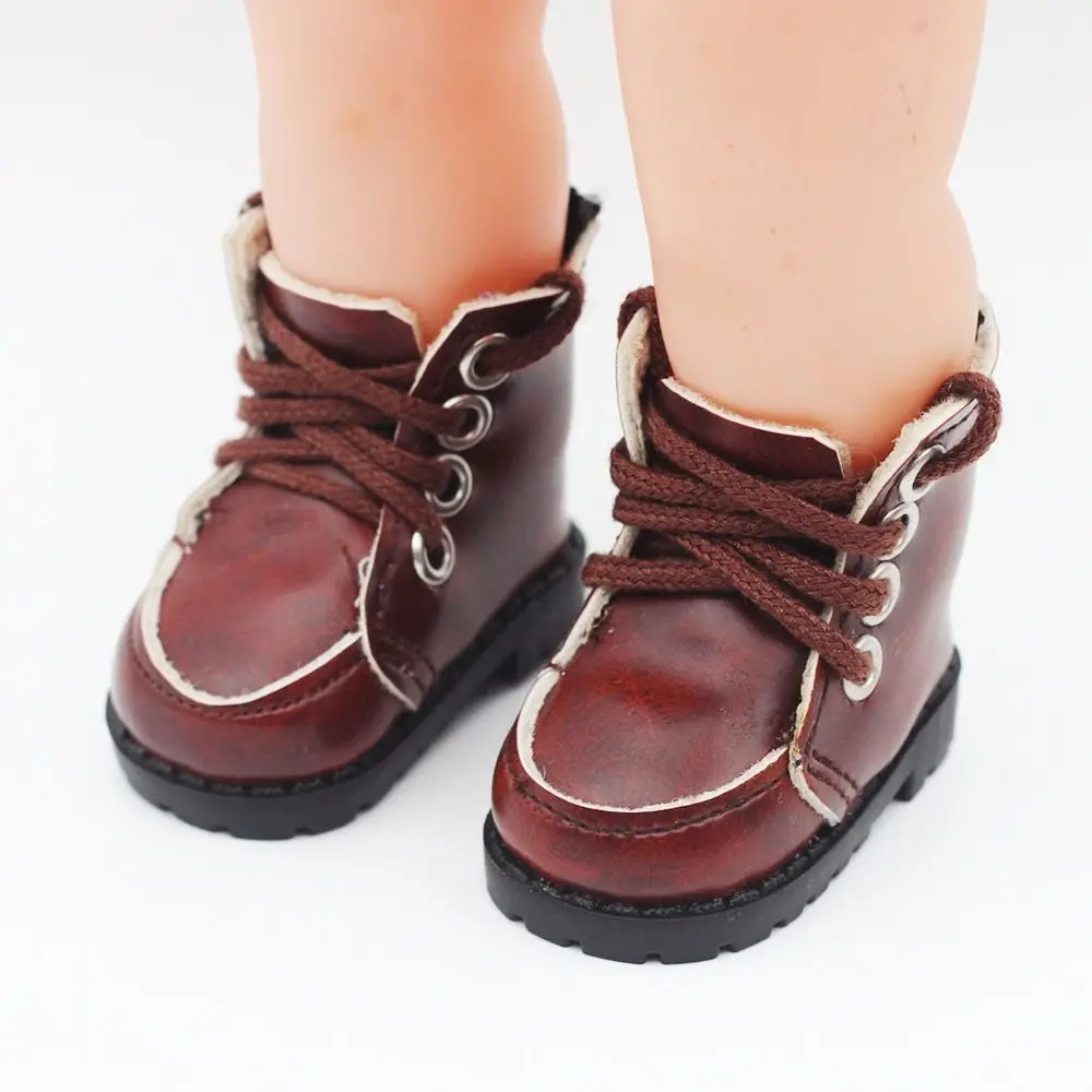 Zapatos para muñecas de piel – Estilo universitario - imagen 3