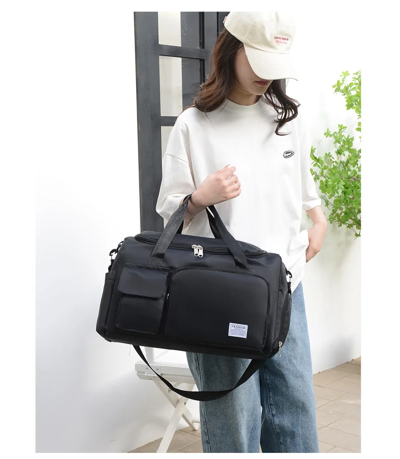 Bolsa de viaje de dibujos animados para adultos de 44CM, bolso portátil, bolsas de almacenamiento de gran capacidad, mochila de gimnasio con compartimento para zapatos, regalos bonitos - imagen 3