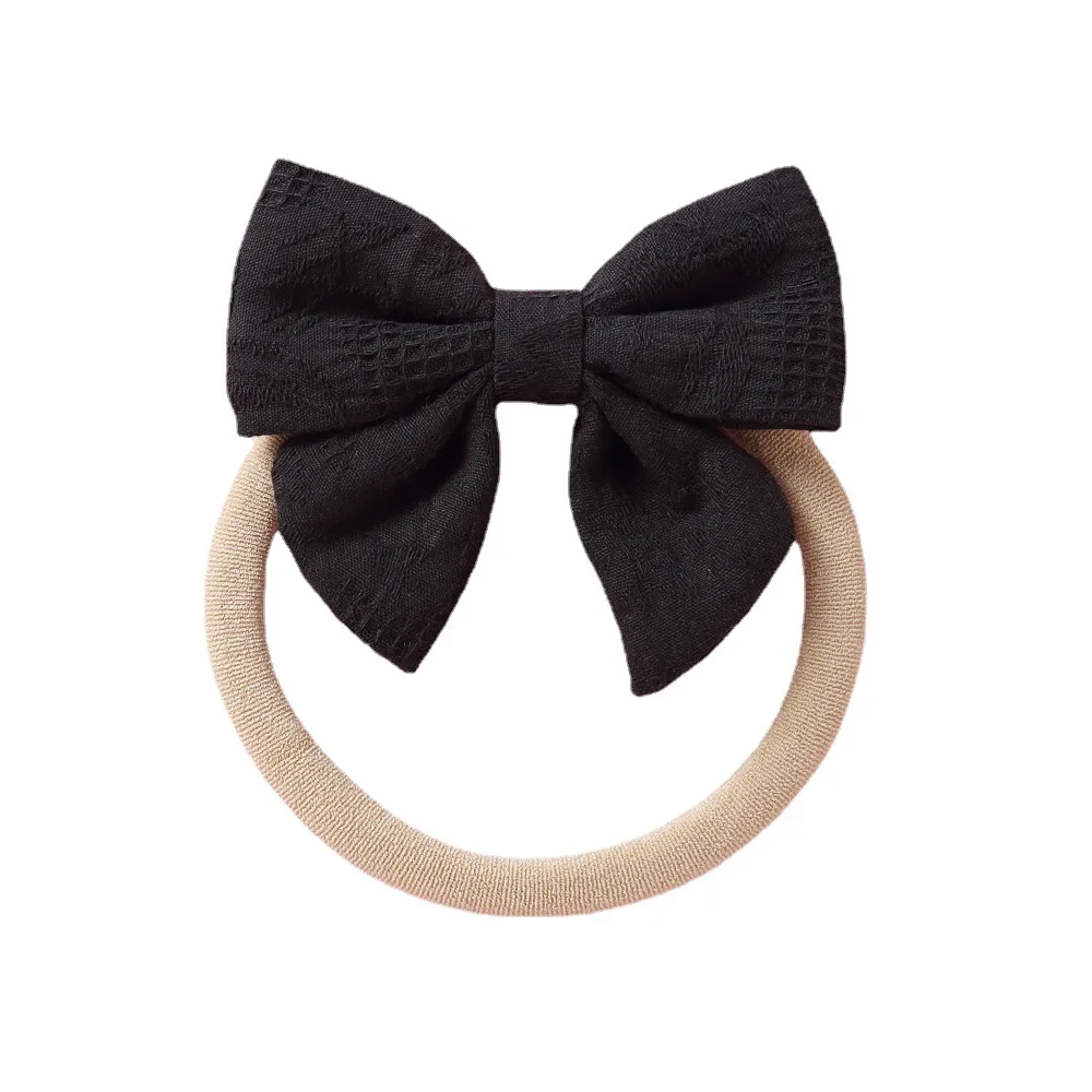 Diademas bebé con lazo de nailon suave – Accesorios recién nacidas - imagen 5