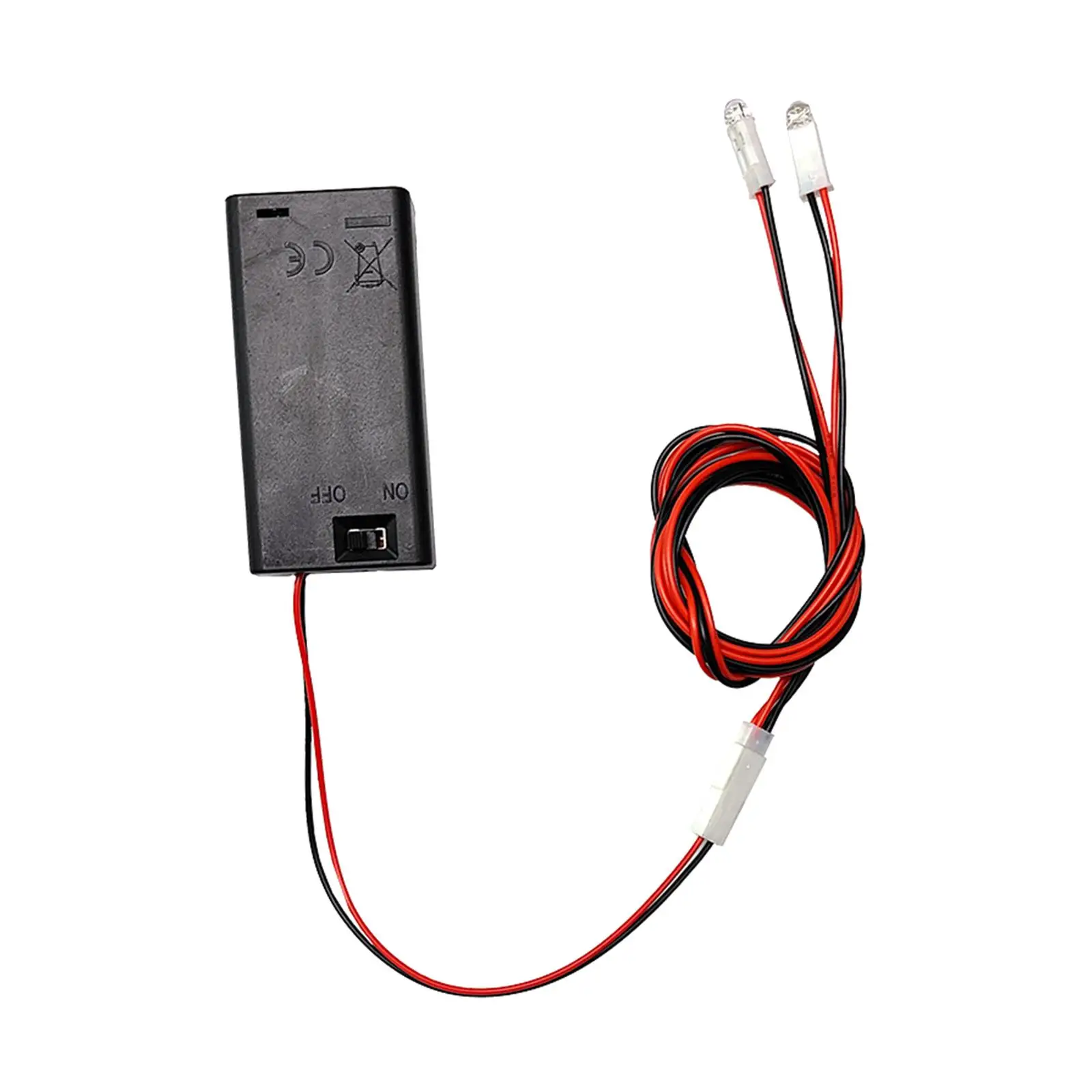 Kit de iluminación para casa de muñecas, luz modelo hecha a mano, luz nocturna, muebles, caja de batería de luces LED en miniatura pequeñas DIY con Mini lámpara LED