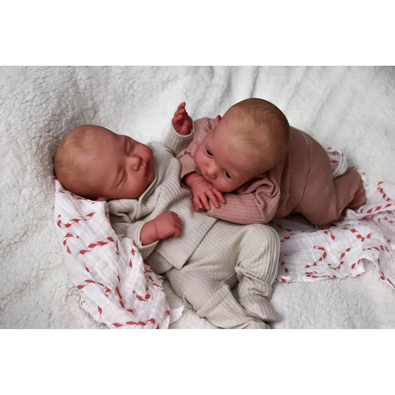 Muñecas reborn gemelas Irys y Lily realistas artesanales - imagen 3