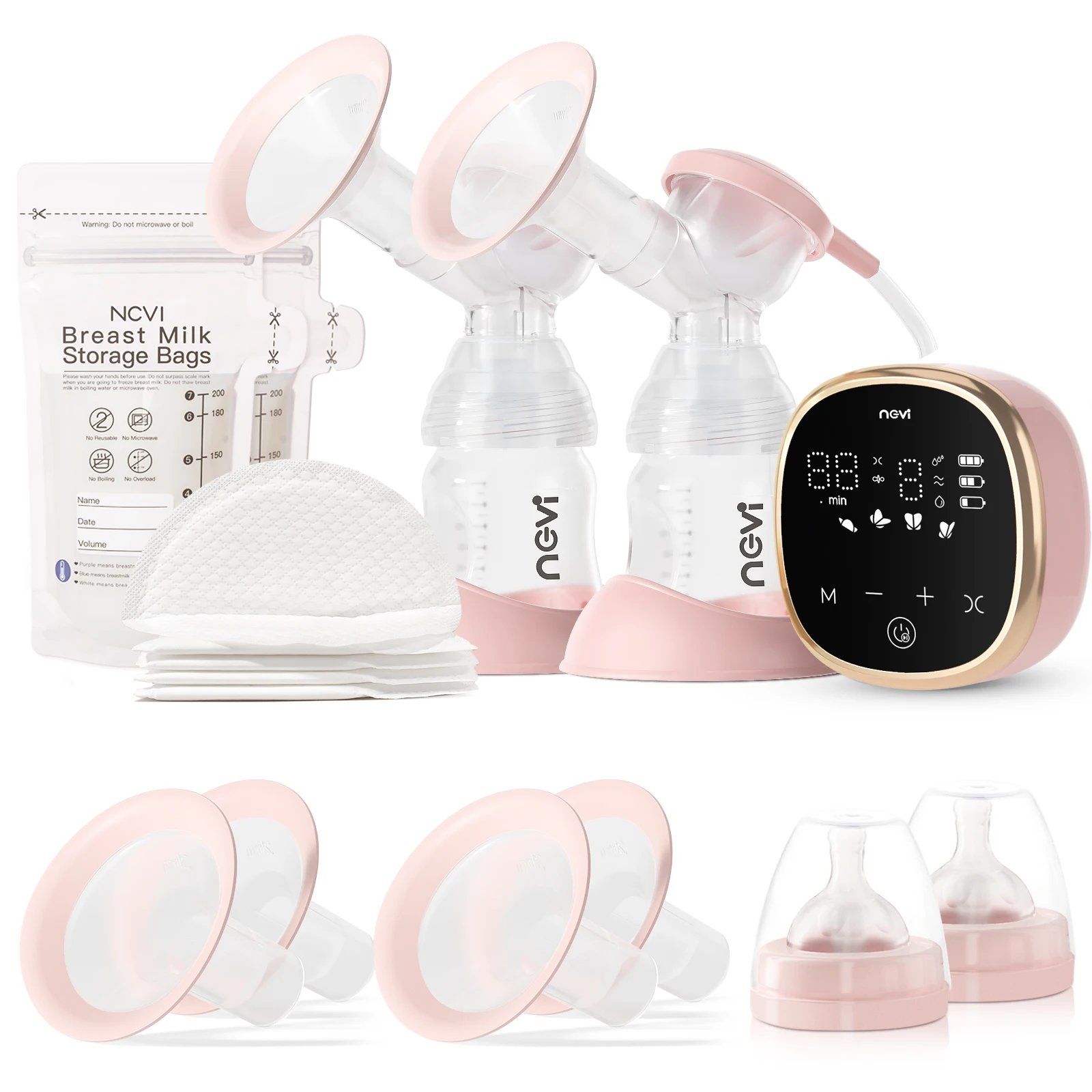 NCVI Extractor de leche eléctrico doble con varios modos y niveles - imagen 4