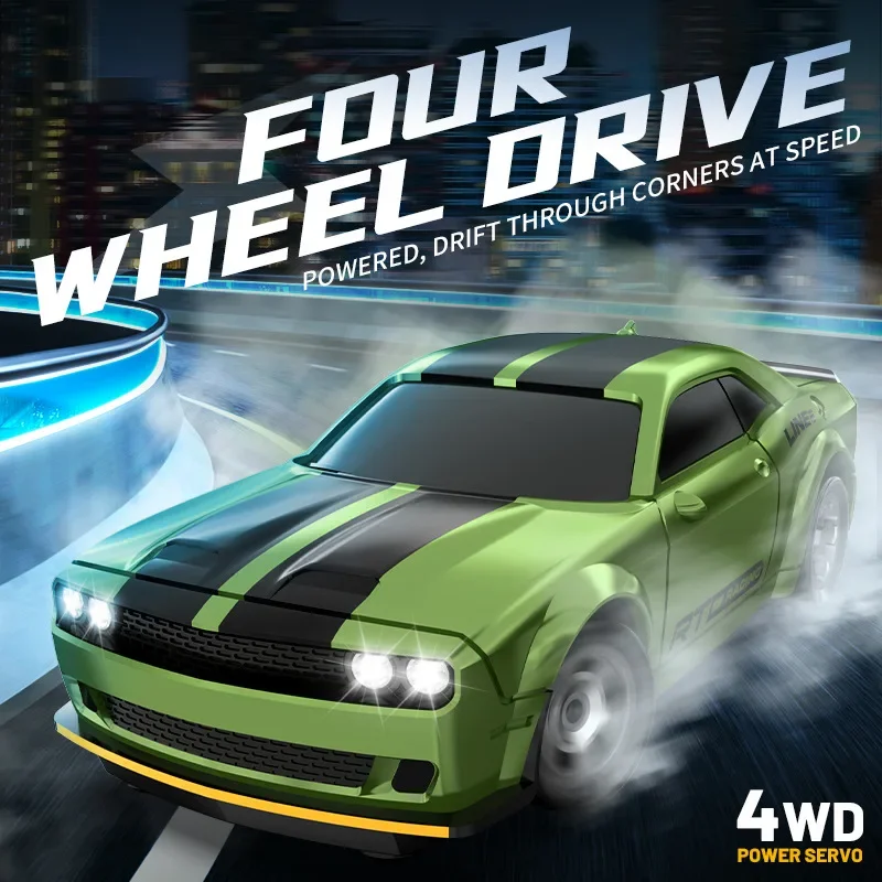 Mini coche teledirigido 1/64 de escritorio, colección de deriva de carreras a escala completa, coche deportivo con Control remoto, vehículo eléctrico 4Wd, juguete para regalos para niños - imagen 4