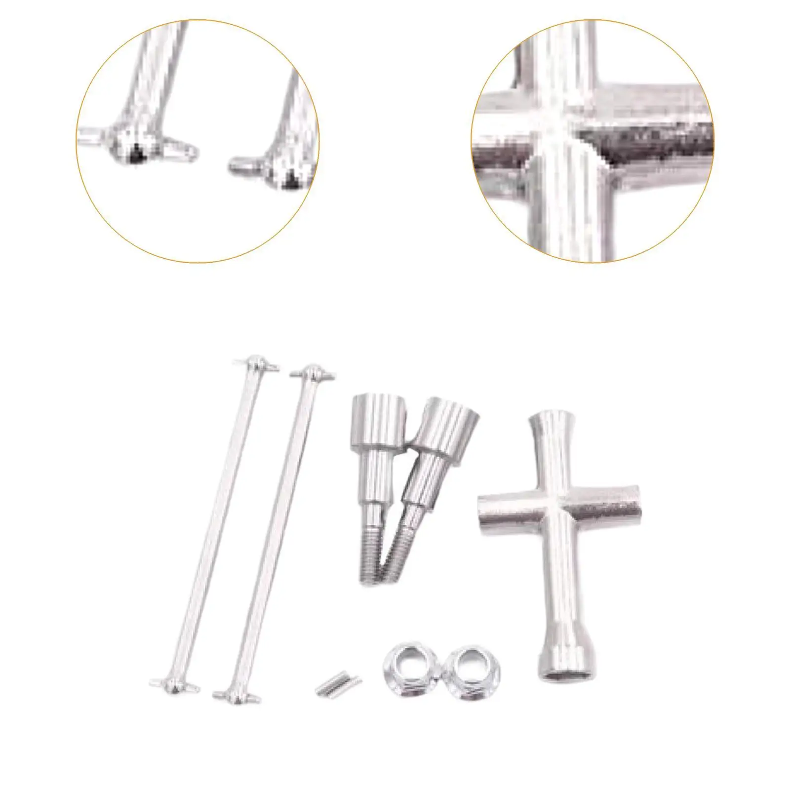 1/16 RC Car Rear Drive Shaft Spare Parts Easy to Install Accessories RC Model Vehicle Parts for 16101 16102 16201 16103 Truck