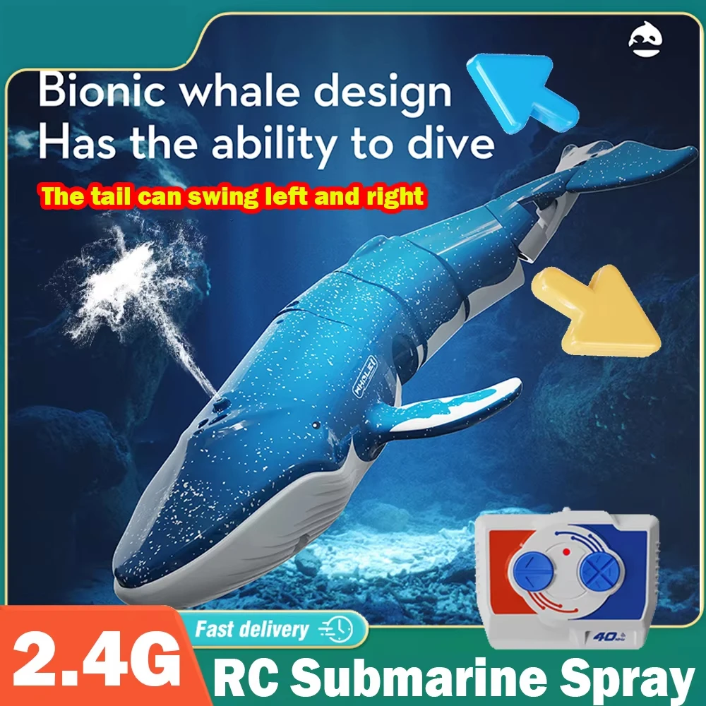 Barco submarino RC impermeable para niños – Juguete de buceo realista