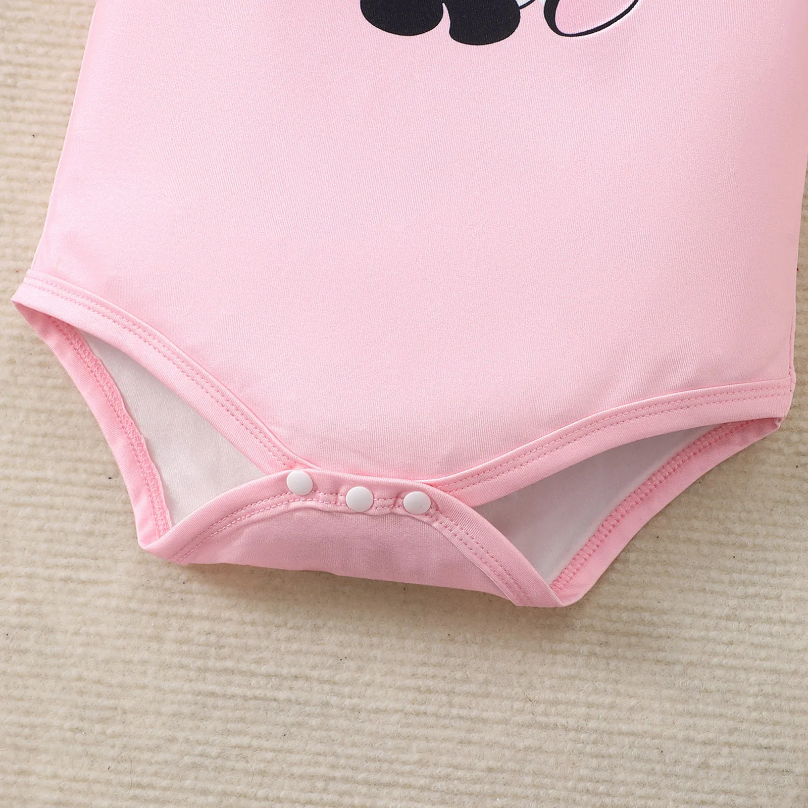 Conjunto de ropa para niña pequeña con bonito patrón de vaca, mono de manga corta, Falda corta y diadema, uso diario de verano para niños de 1 a 18 meses, 3 uds. - imagen 3