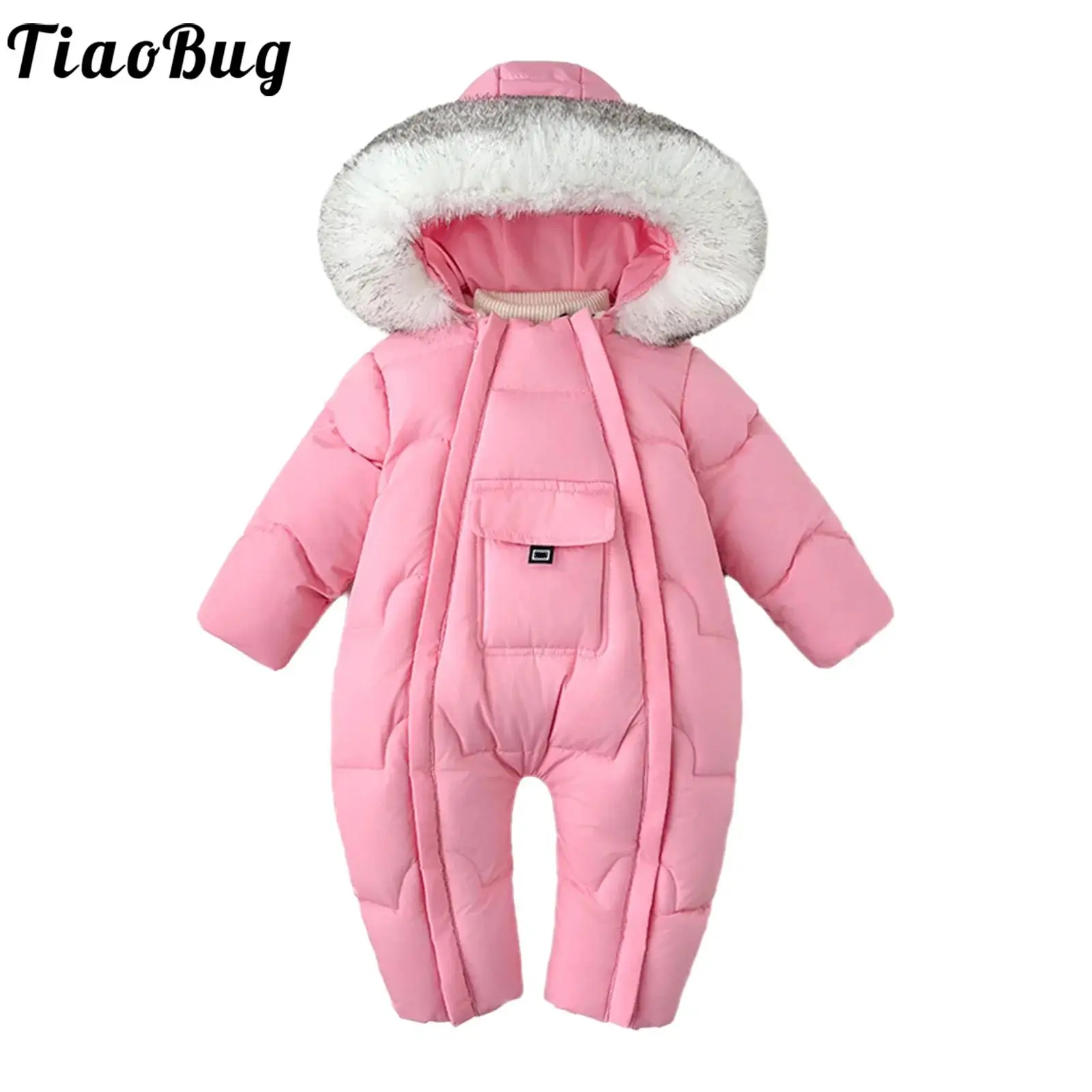 Traje de nieve acolchado con capucha para bebé