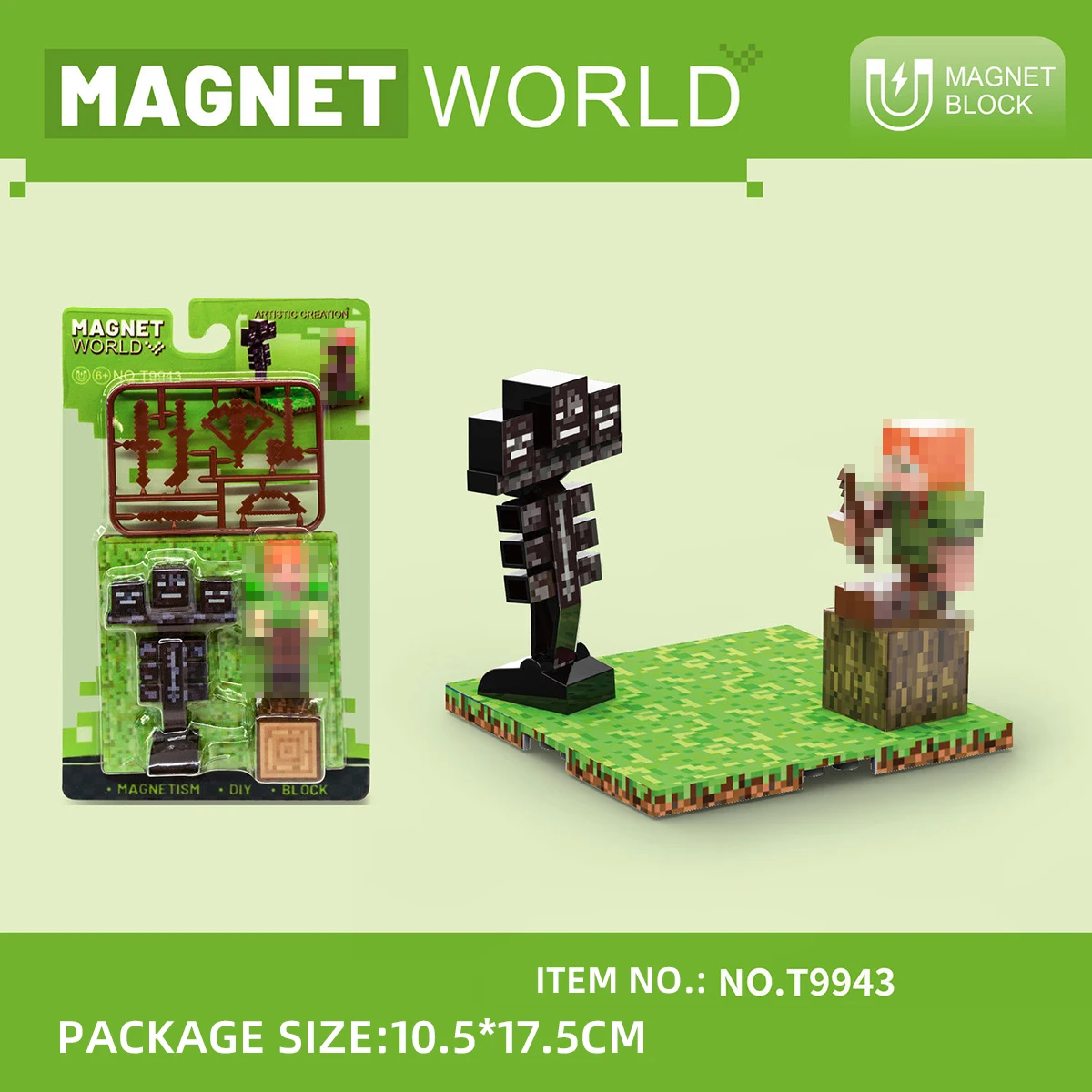 Muñeca magnética del mundo, bloques de construcción de animales, bloques de construcción magnéticos, varios estados, juguetes magnéticos educativos para niños - imagen 4