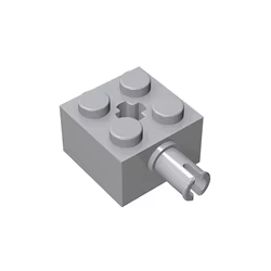 Ladrillos modificados 2x2 con pin y orificio – Construcción técnica
