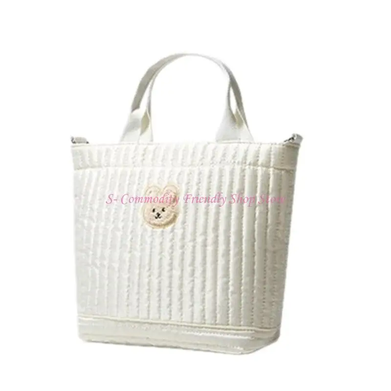 Bolso viaje 85AE, bolso para pañales para mujer, bolso cruzado gran capacidad, bolso para mamá, bolso con patrón oso - imagen 2