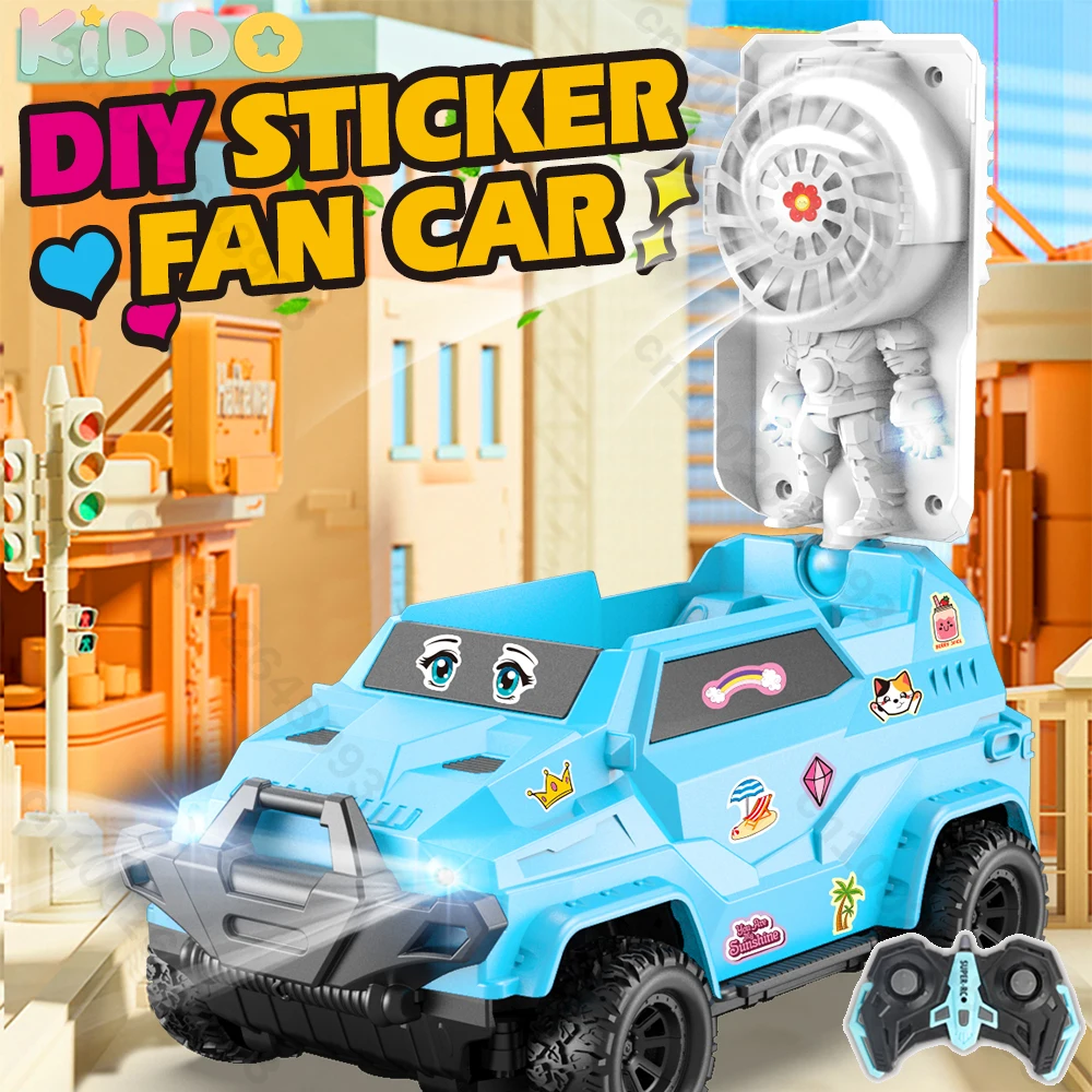 Vehículo de deriva RC con luz de ventilador, coche de carreras con Control remoto de alta velocidad de 2,4G, regalo, coche de carreras de competición, juguete todoterreno para niños - imagen 2