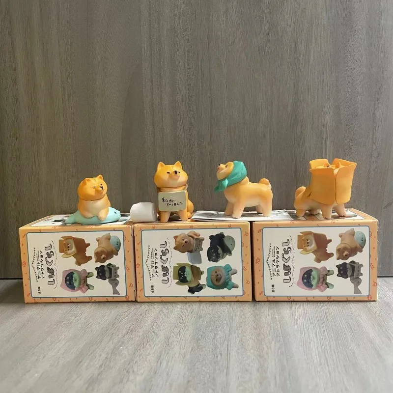 Shiba Inu que se niega a caminar, caja ciega, juguetes, animales bonitos, desmontaje en casa, serie de perros, muñecos, juguetes, adornos para coleccionar - imagen 2