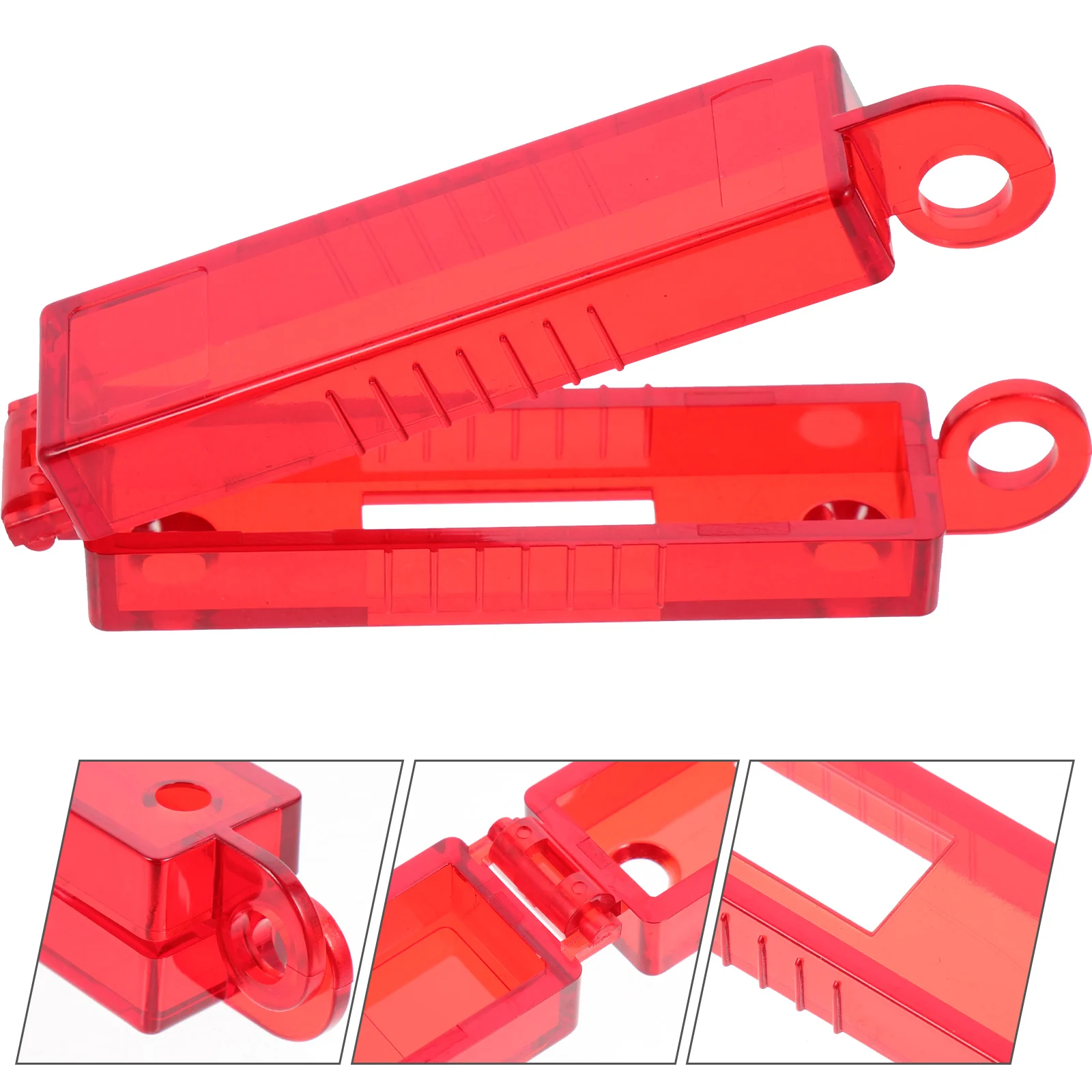 Interruptor de luz de bloqueo de botón de pared, Protector de interruptor de palanca a prueba de niños, resistente a impactos, de alta resistencia, orificio de bloqueo de seguridad - imagen 3