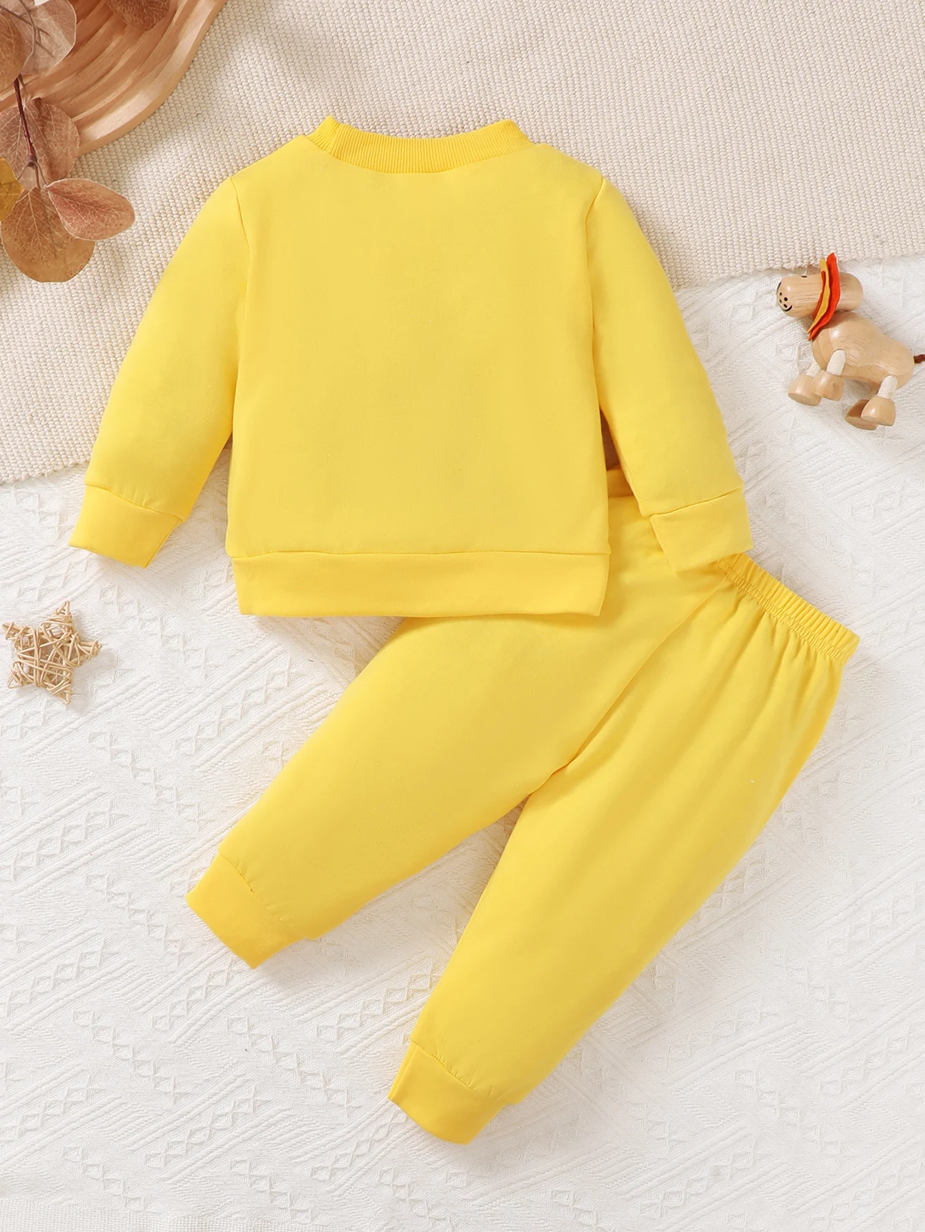 Conjunto de manga larga para bebé con estampado de león - imagen 4