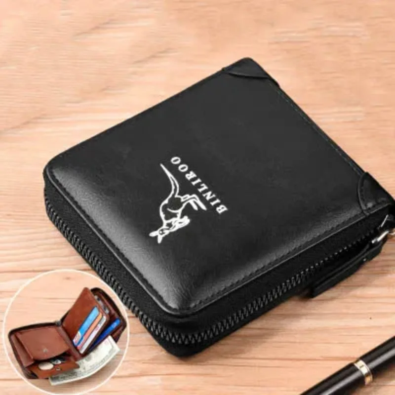 Cartera de cuero con RFID para hombre – Tarjetero y monedero de lujo - imagen 5