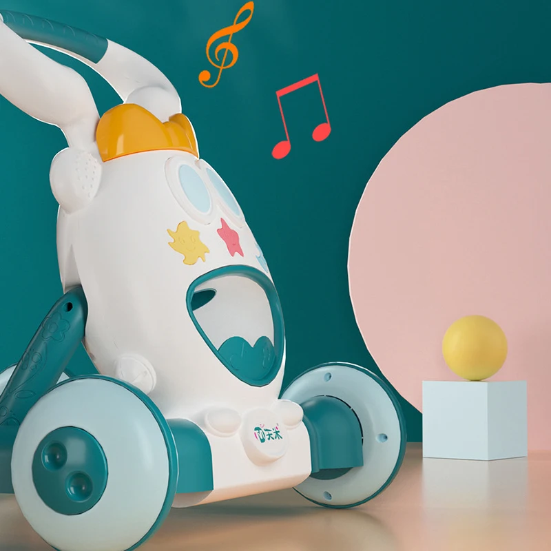 Andador para bebé multifunción con música y altura ajustable - imagen 5