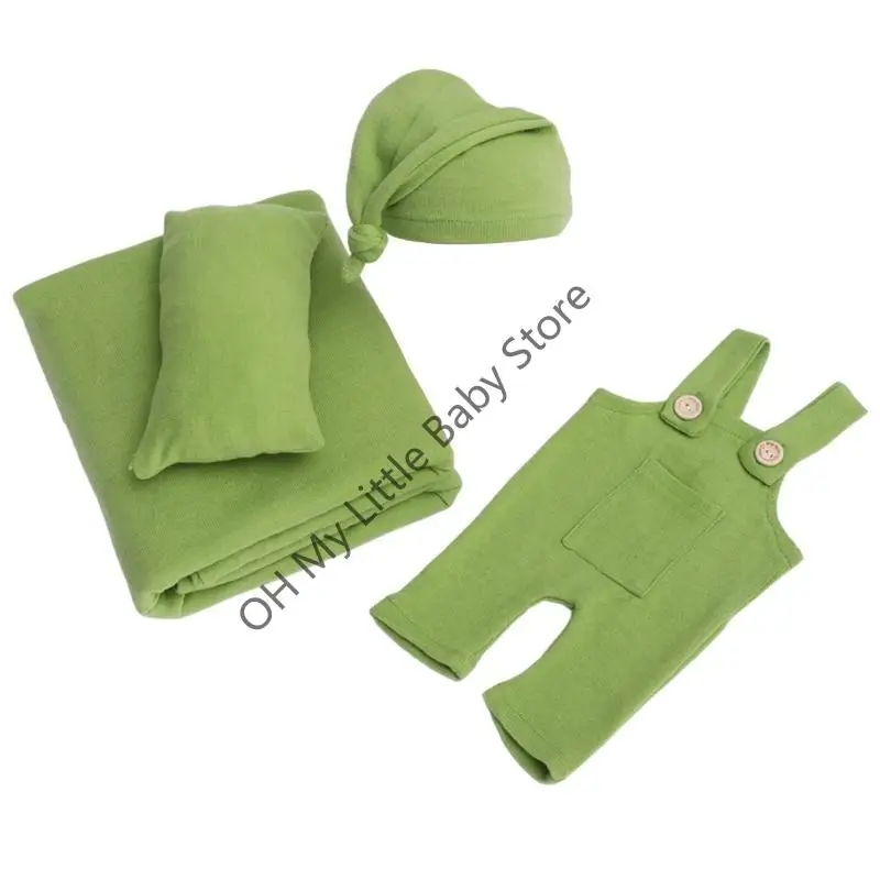 M76C Propiedades fotografía recién nacida envoltura ajustable envoltura y almohada cómoda completa los accesorios para fotos - imagen 2