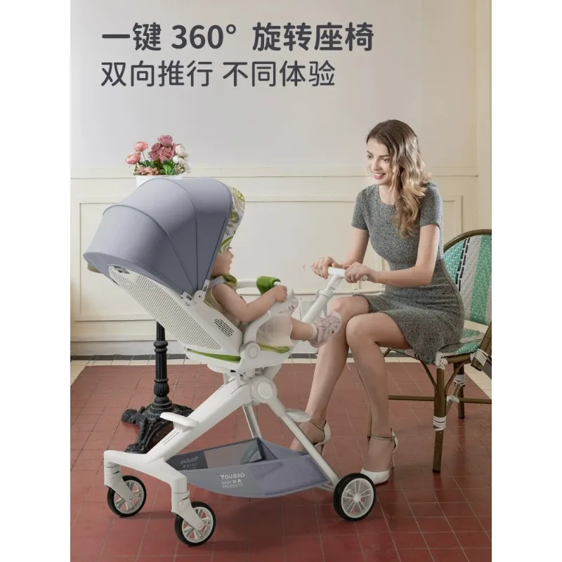 Andador plegable ligero para bebés con respaldo reclinable - imagen 4