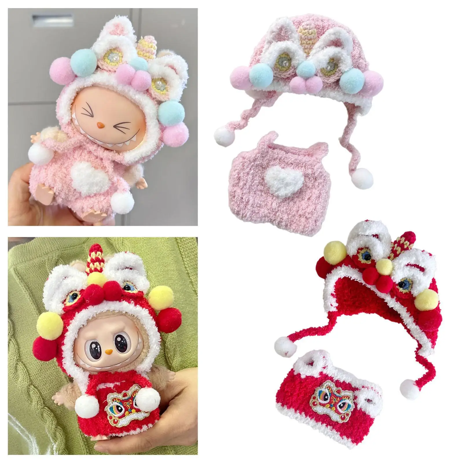 Doll Clothes Doll Cos Accessory DIY for Kids Birthday Gift Doll Outfit Dress up for 5.91'' Doll Imagination Coordination