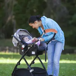 Protector de mango para cochecito de bebé, cuero PU antideslizante