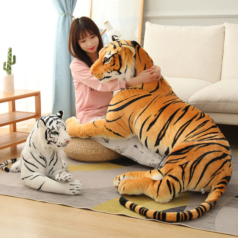 Peluche de tigre gigante realista – Animal salvaje para niños - imagen 3