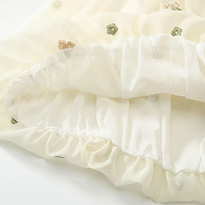 Conjunto de verano para niña – Top malla con lazo y shorts