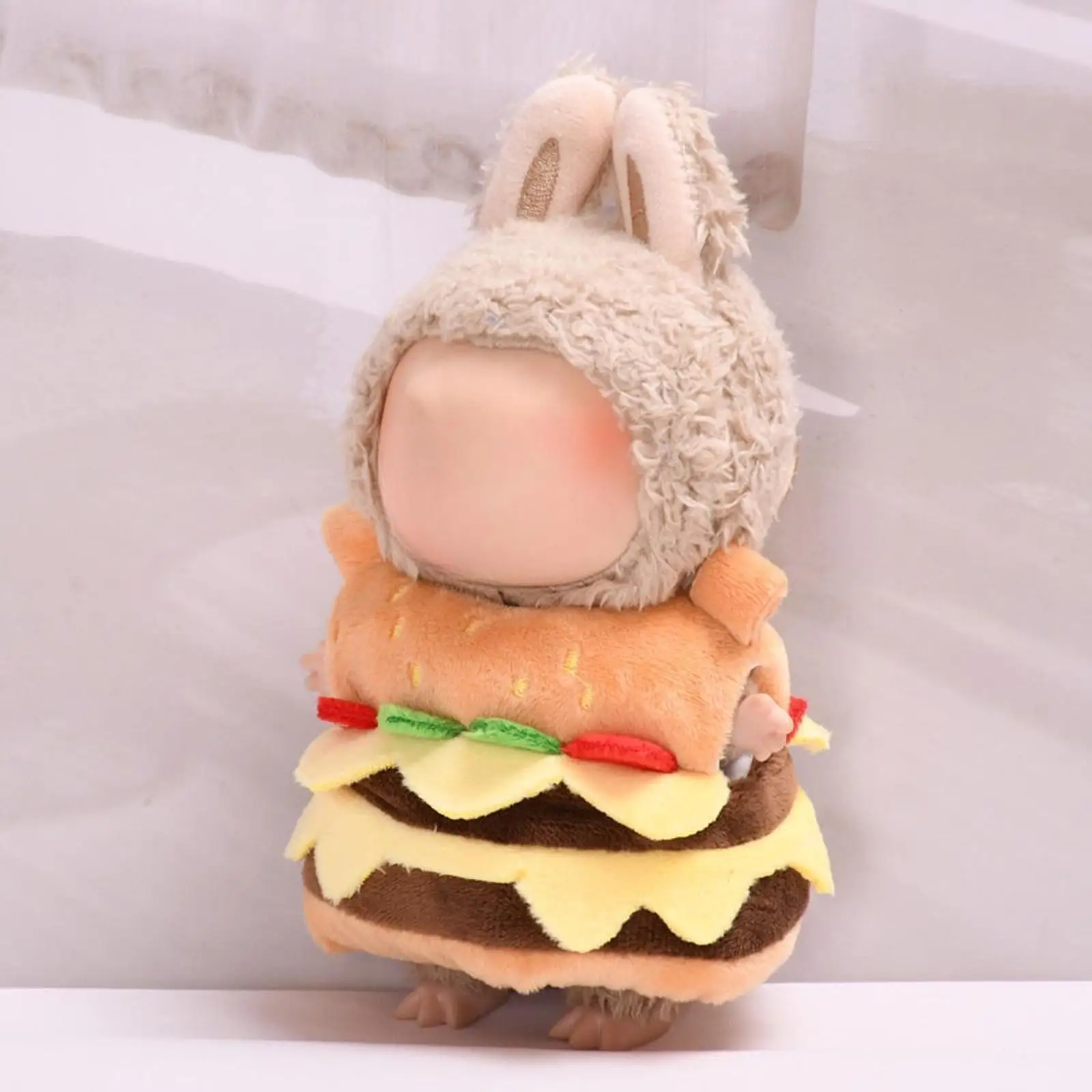 Plush Doll Clothes Cartoon Hamburger Bag Costumes Stylish Comfortable Photo Props DIY Dress up Toy Accessories Doll Outifit