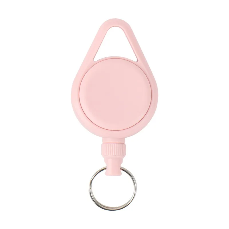 Soporte de Cable antipérdida multifuncional con cuerda para muñeca, llavero retráctil, cerradura de puerta, soporte de tarjeta de identificación con hebilla retráctil - imagen 5