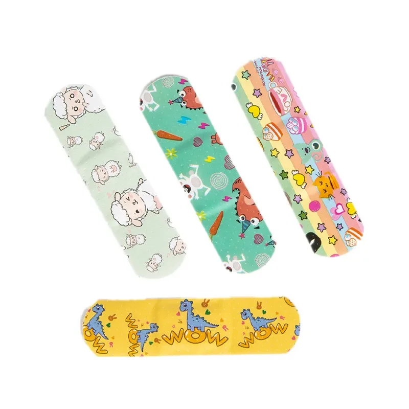 120 unids/set tirita de dibujos animados tiras de primeros auxilios vendaje para heridas en la piel parches yesos para niños vendajes adhesivos impermeables - imagen 4