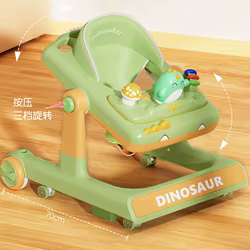 Andador plegable para bebé antivuelco multifunción con música