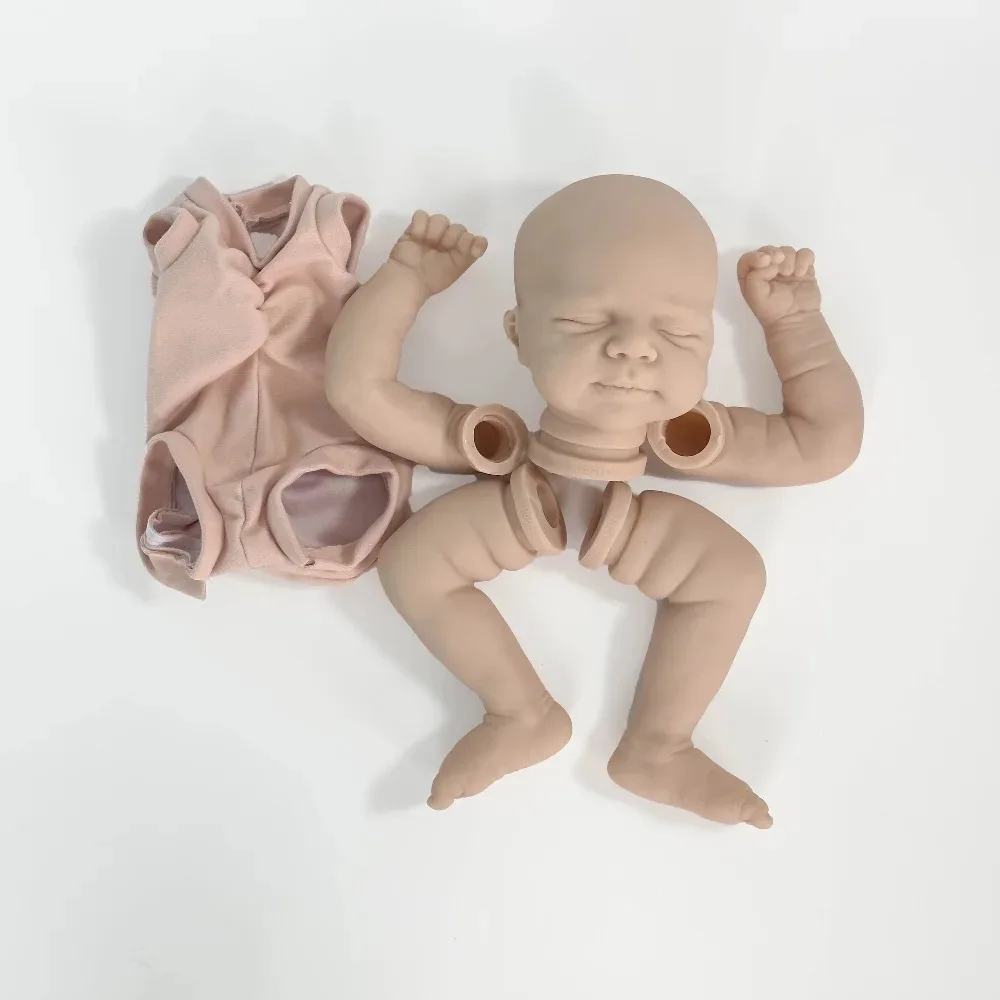 Pascale Reborn - Muñeca reborn 18 pulgadas cuerpo de tela sin pintar - imagen 3
