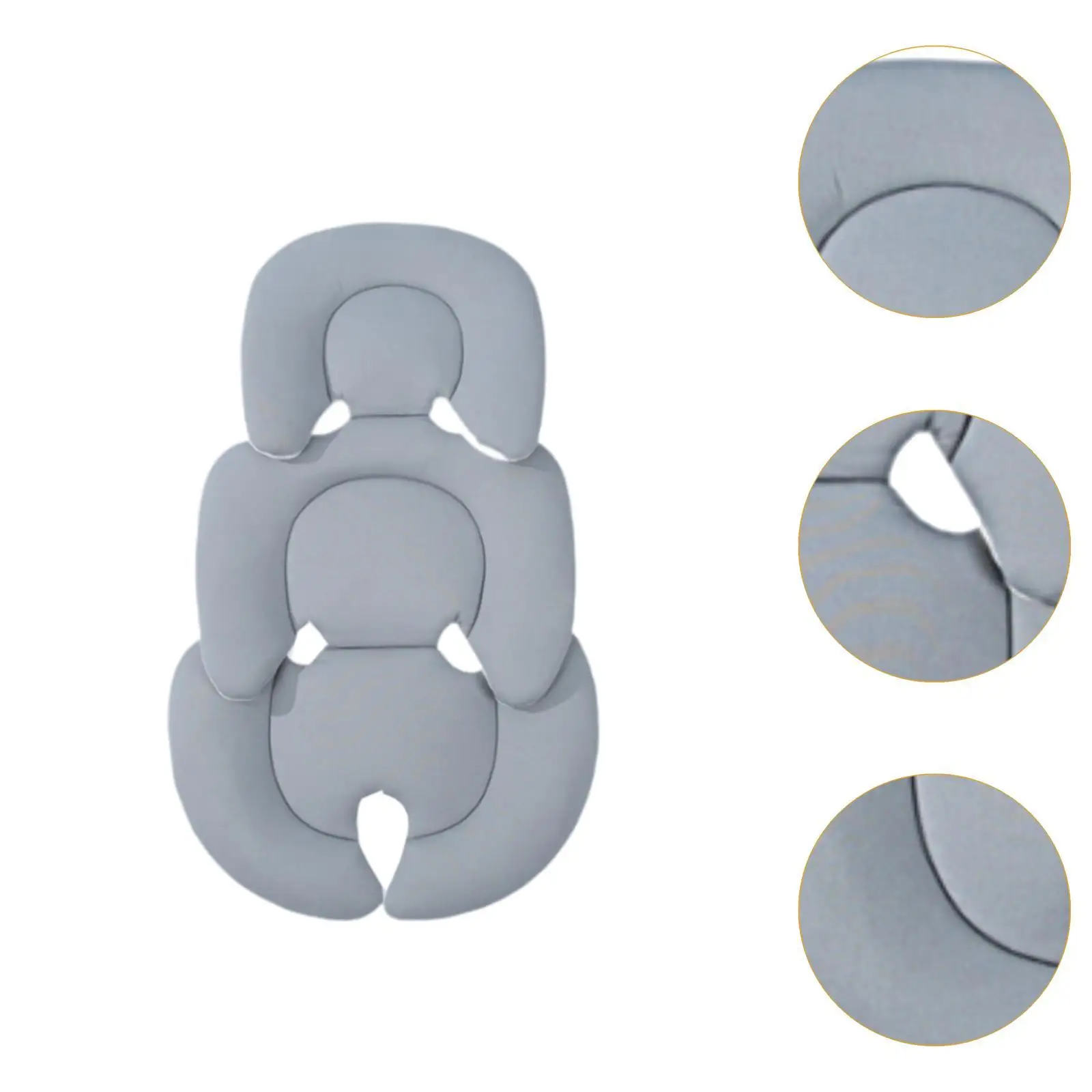 Cojín para cochecito de bebé transpirable con soporte acolchado - imagen 5