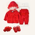 red set 5 pcs socks