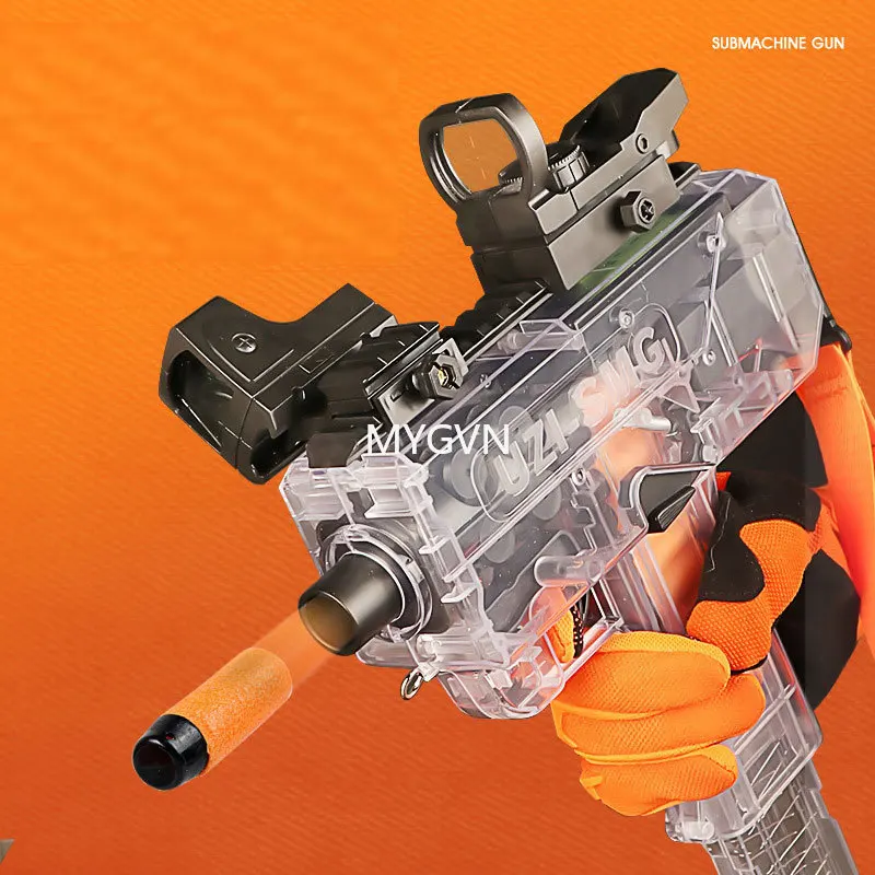 Pistola UZI de juguete blaster eléctrico de espuma exterior - imagen 4