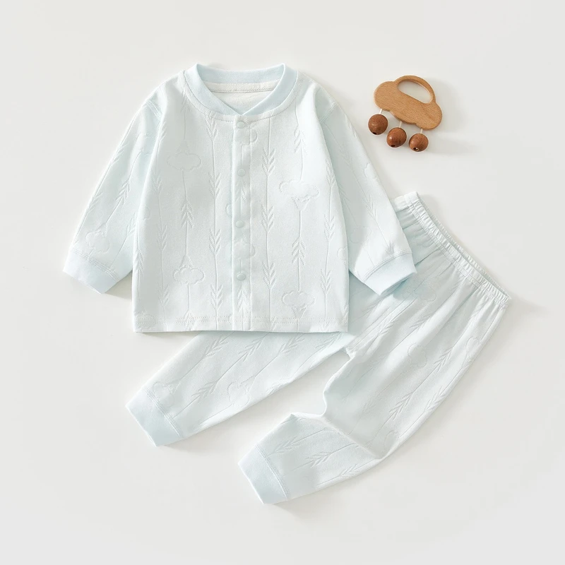 Conjunto térmico cárdigan y pantalón para bebé