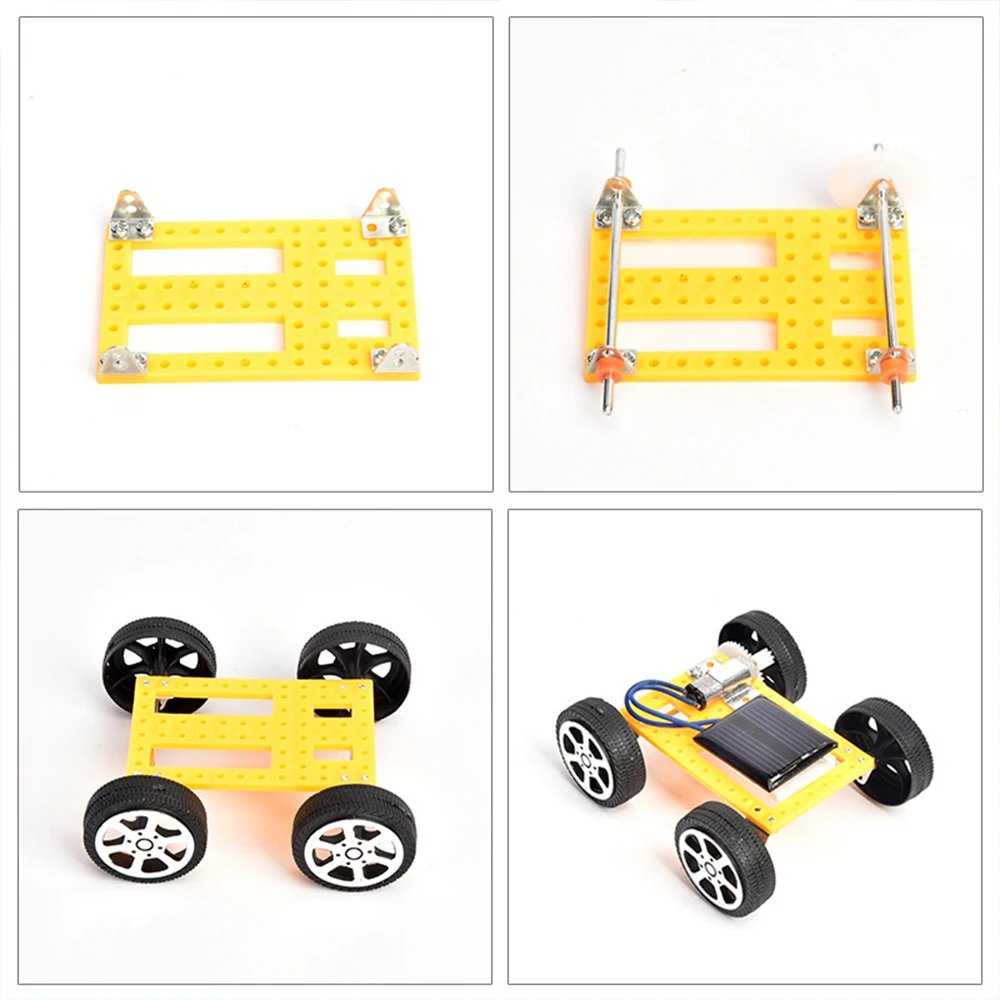 Coche de juguete solar para niños de montaje DIY ensamblado creativo - imagen 5