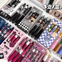 Bolígrafos scolares kawaii de gel con esponja – Pack retro