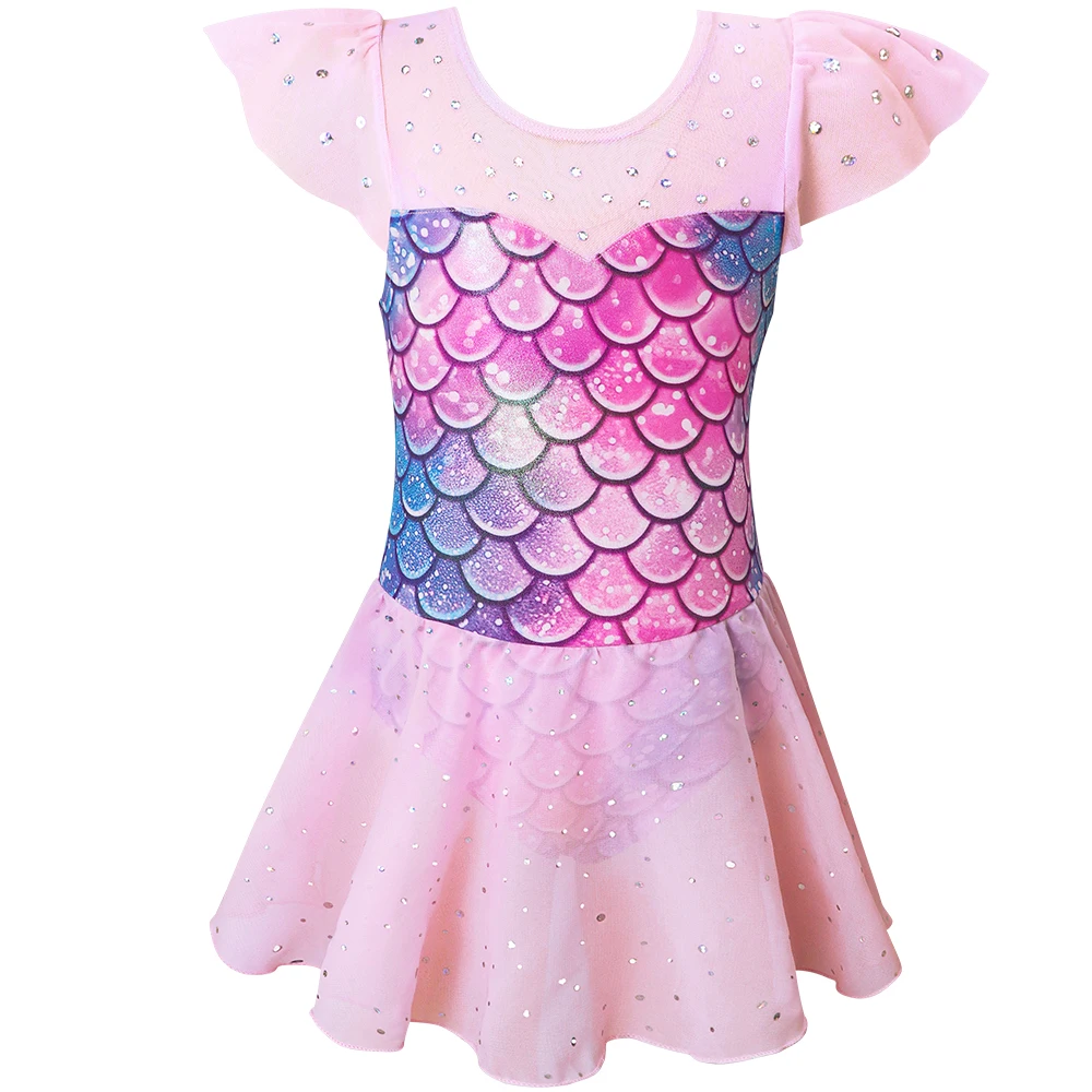Conjunto ballet infantil leotardo y falda tutú brillante