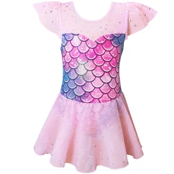 Conjunto ballet infantil leotardo y falda tutú brillante