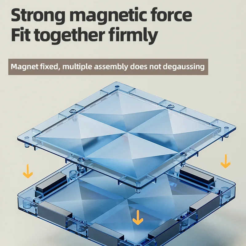 Rompecabezas magnético de Color diamante 4D, bloques de construcción DIY, rompecabezas de regalo para niños y niñas, juguete de experimento científico STEM Montessori - imagen 5