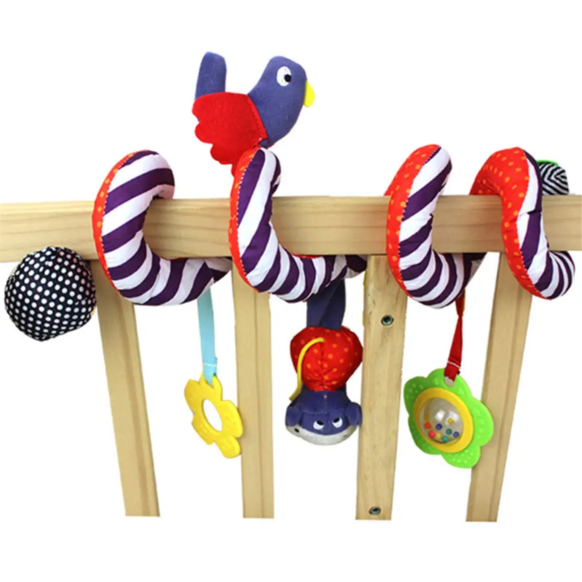 Sonajero peluche cochecito bebé – Juguete colgante recién nacido - imagen 3