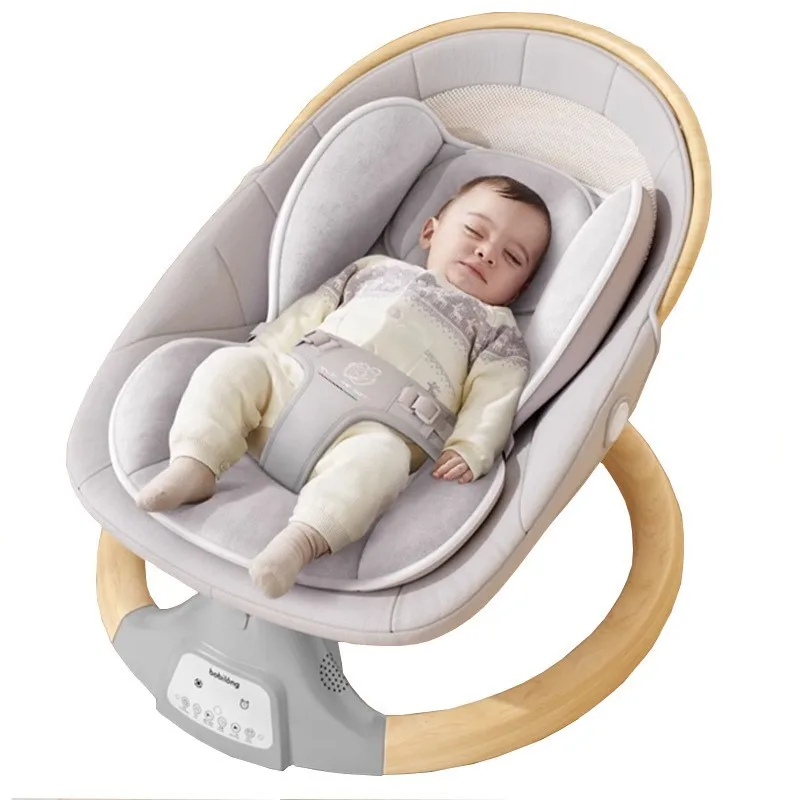 LAZYCHILD mecedora para bebé, sillón de cuna para bebé, cama mecedora para recién nacido, cuna eléctrica, silla relajante, placa extraíble - imagen 5