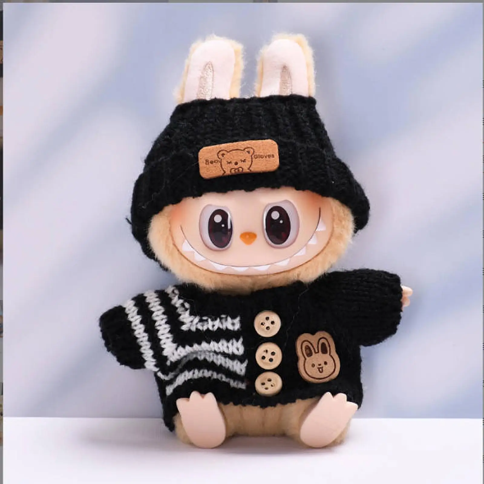 2x Fashion Dolls Sweater and Hat Dress up Adorable Doll Accessories Clothing Handmade Clothing for 15-17cm Dolls Birthday Gifts