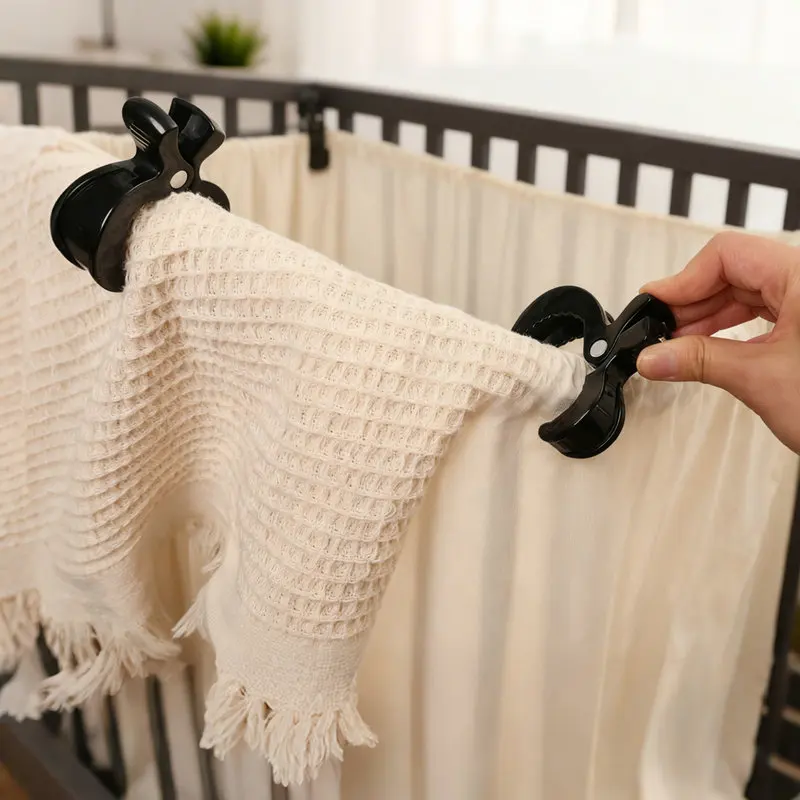 4 Uds. De clavijas para cochecitos, soportes para manta de bebé, cochecitos de viaje, soportes para cubierta de asientos, gancho portátil, accesorios para cochecito de bebé - imagen 3