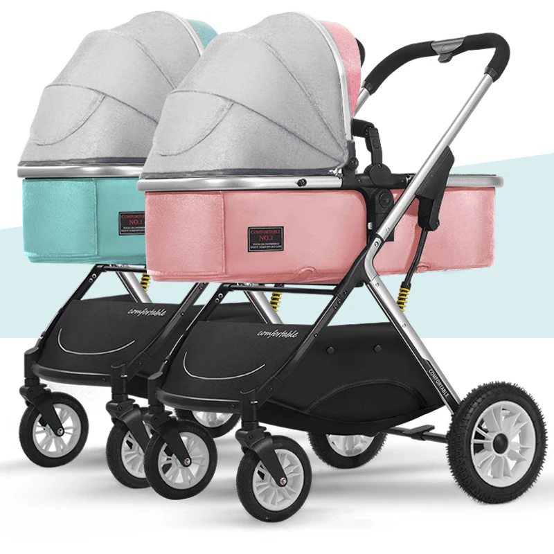 light blue and pink