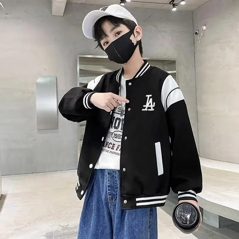 Chaqueta de béisbol para niño – Cuello redondo para primavera y otoño - imagen 5