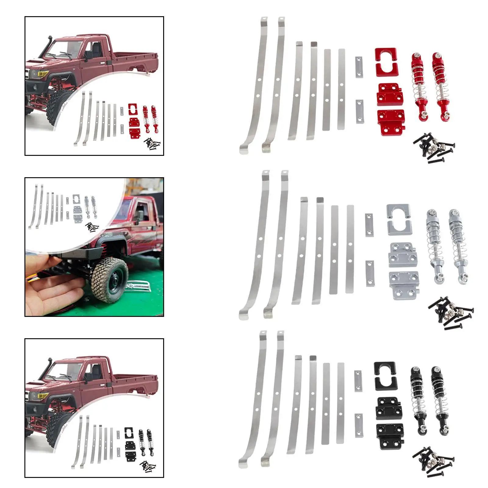 Metal Upgrade Parts DIY Accs Replacement for 1:12 Scale RC Hobby Car MN82