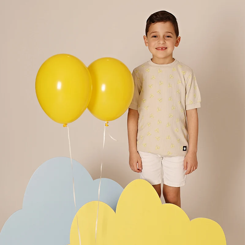 AA SS25 - Conjunto acanalado suave con estampado de lazo/velero para niñas, niños y bebés, vestido y mameluco sin mangas para bebés - imagen 5