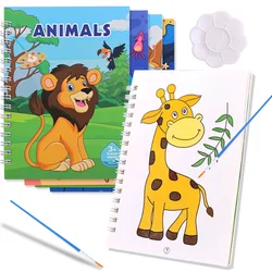 Cuaderno para colorear con acuarela - Dibujos animados para niños