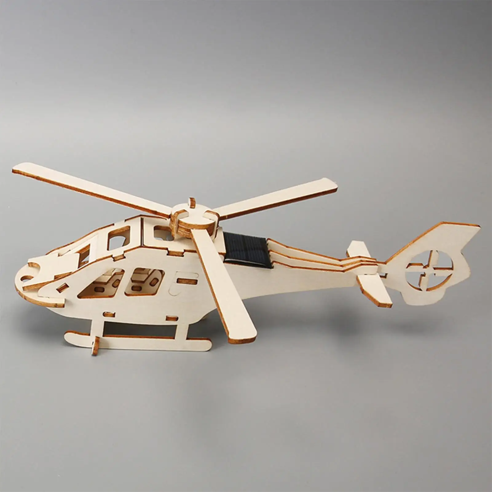 Kit de avión de madera, modelo de avión Experimental, helicóptero Solar artesanal, juguete para niños, cumpleaños, niño, niña, estudiantes de escuela - imagen 4